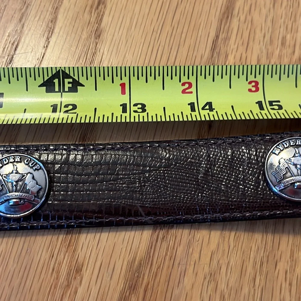 YRI lizard belt NWT made in USA Ryder Cup size 30 concho golf